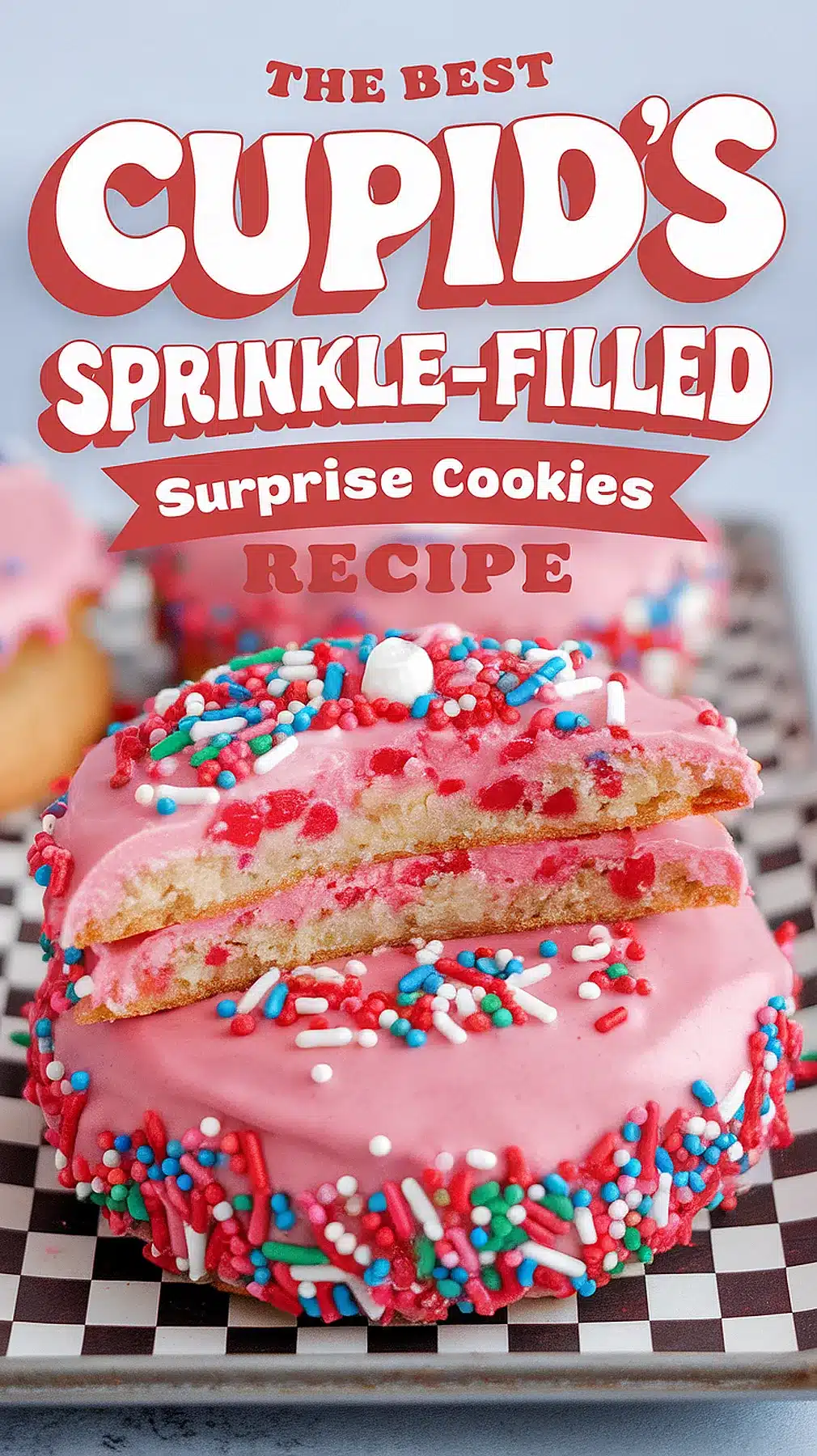 Cupid’s Sprinkle-Filled Surprise Cookies