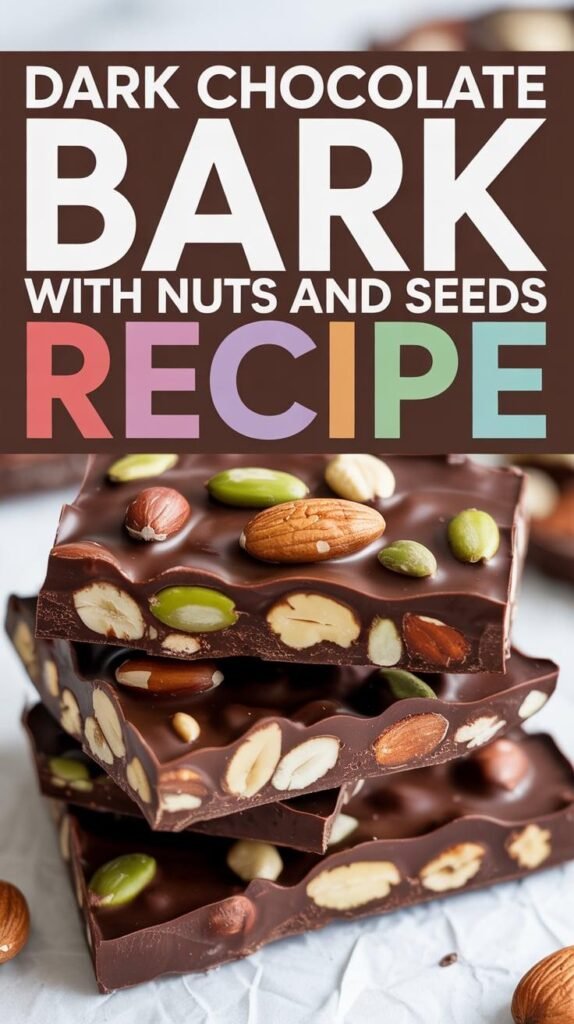 Dark Chocolate Bark with Nuts and Seeds