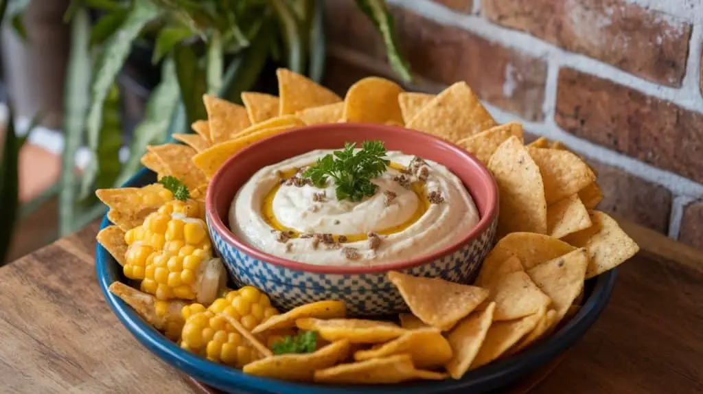 Grilled Corn and Truffle Aioli Dip