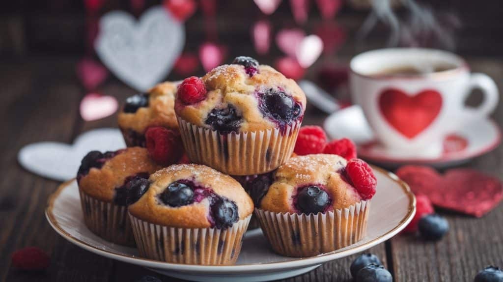 Valentine’s Day Berry Muffins