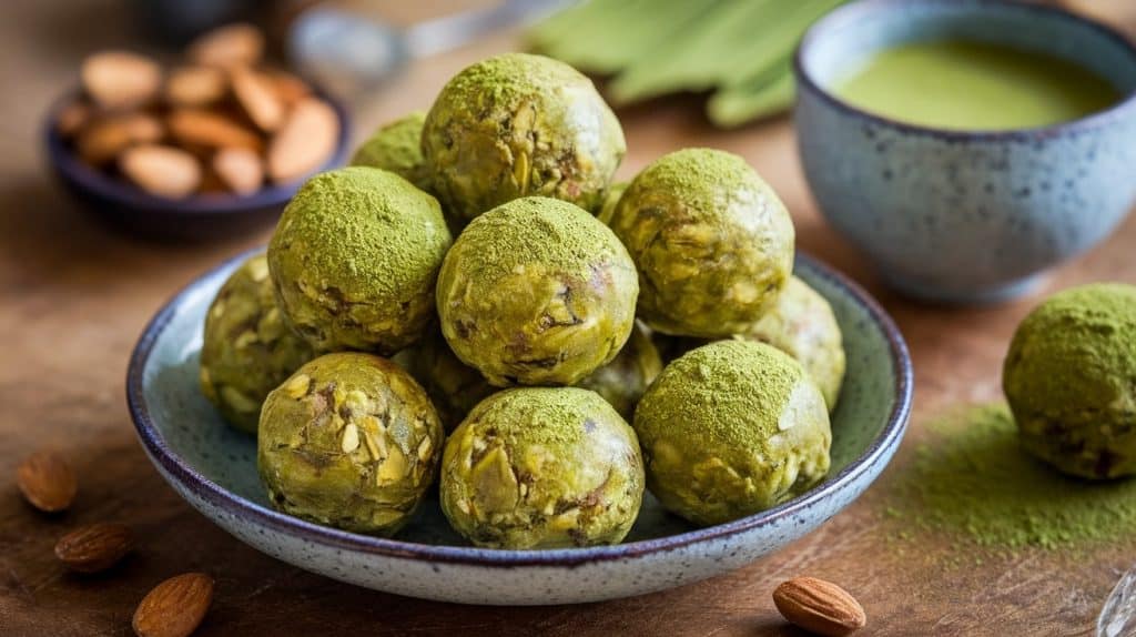 Low-Calorie Matcha Energy Balls