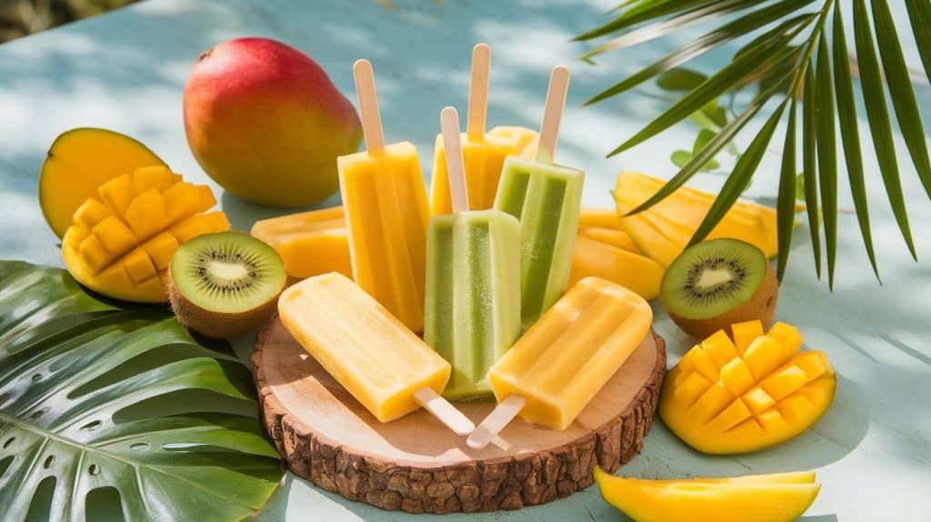 Mango Kiwi Frozen Pops