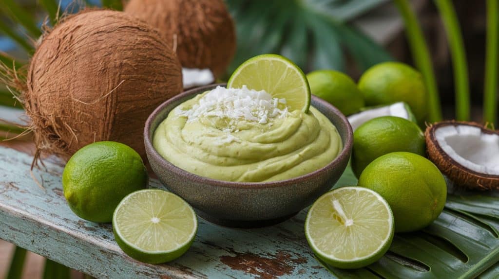 Avocado Lime Coconut Pudding