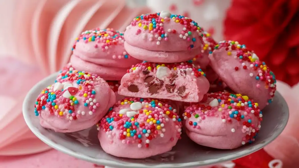 Cupid’s Sprinkle-Filled Surprise Cookies