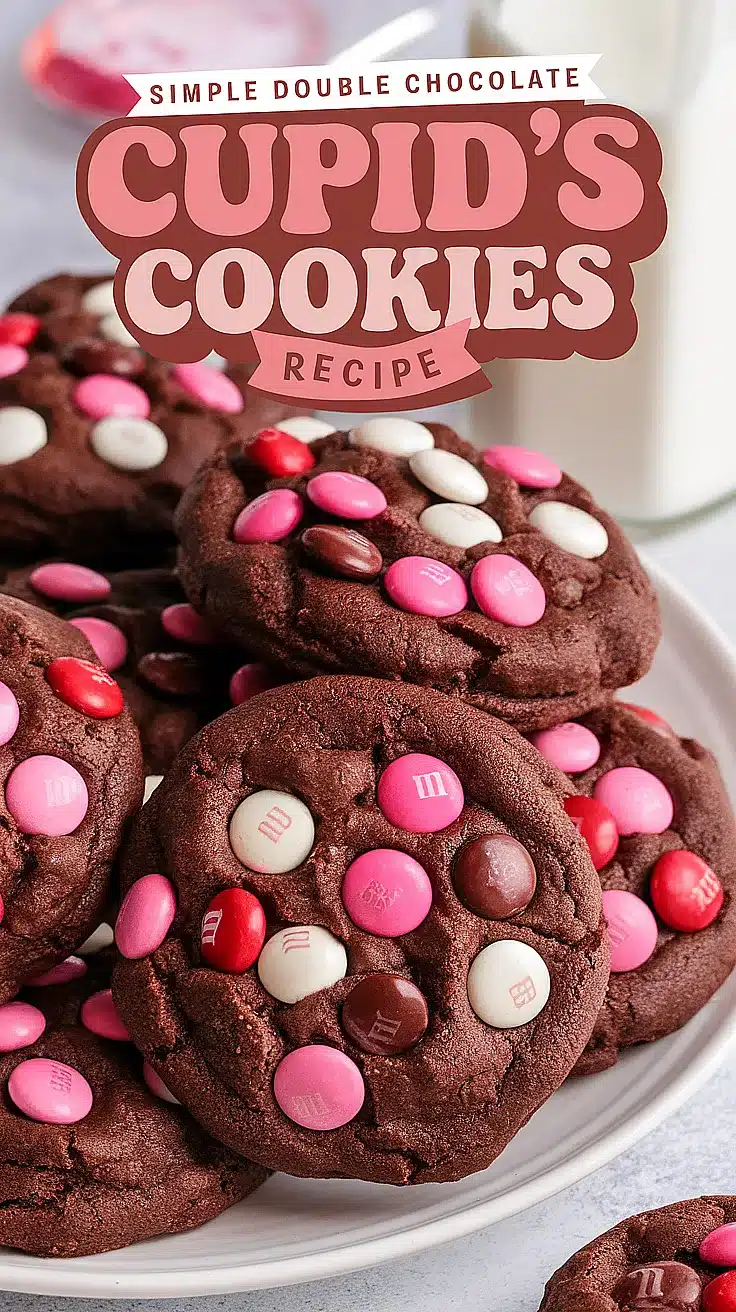 Double Chocolate Cupid's Cookies