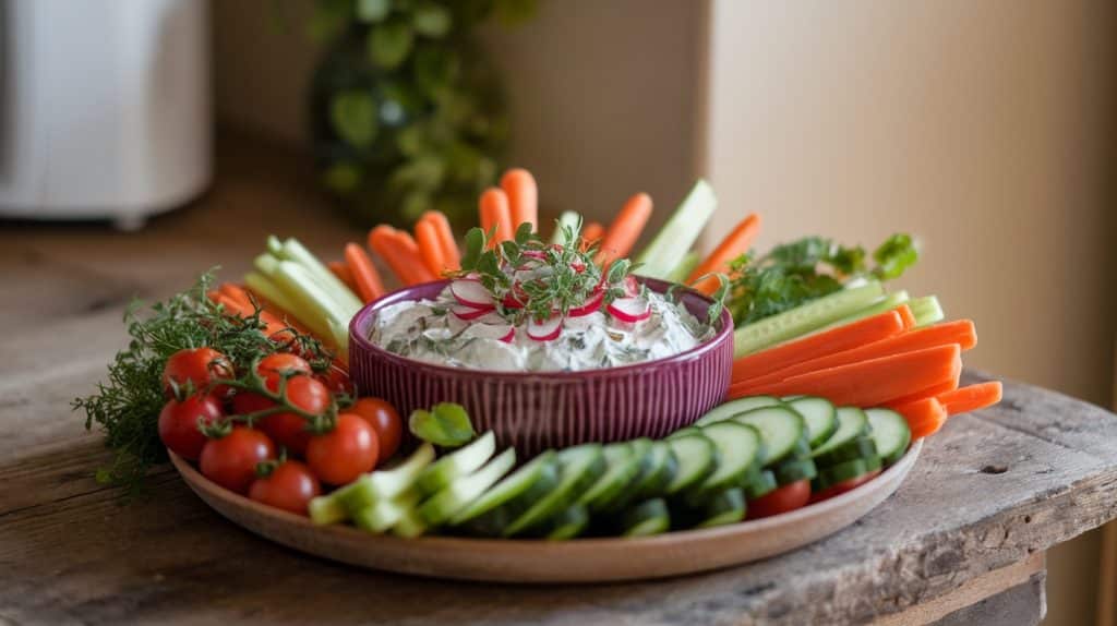 Radish and Herb Cream Cheese Dip