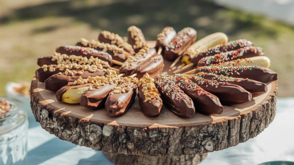 Frozen Chocolate Banana Pops