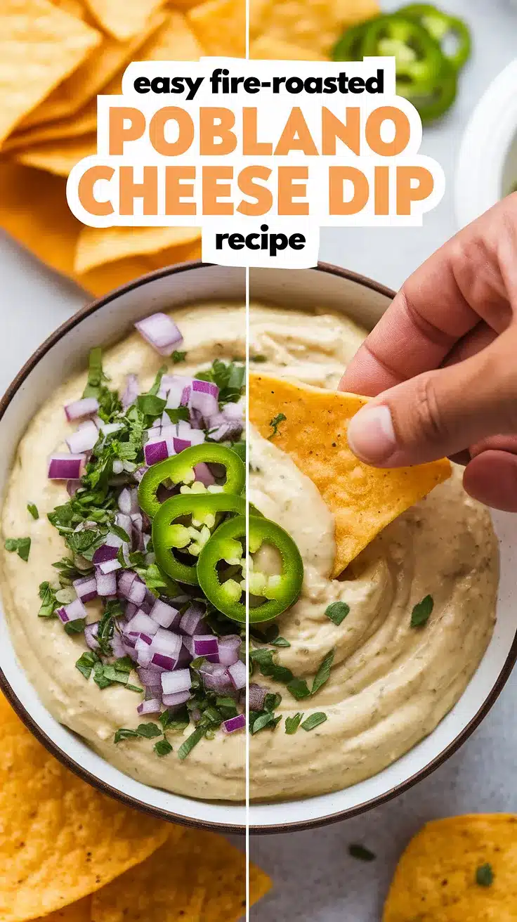 Fire-Roasted Poblano Cheese Dip