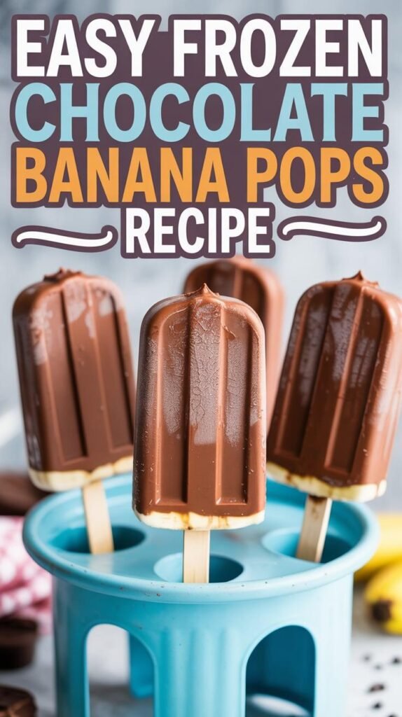 Frozen Chocolate Banana Pops