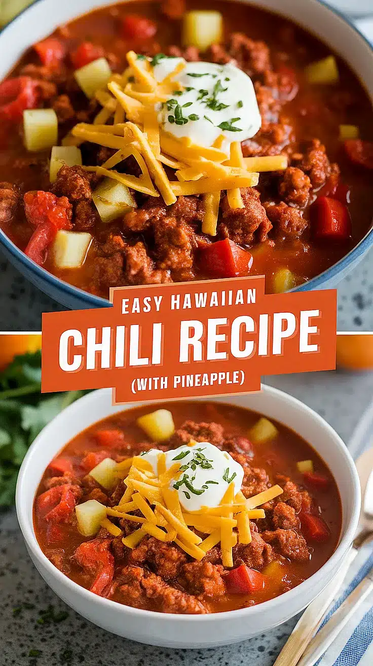 Hawaiian Chili Recipe (with Pineapple)