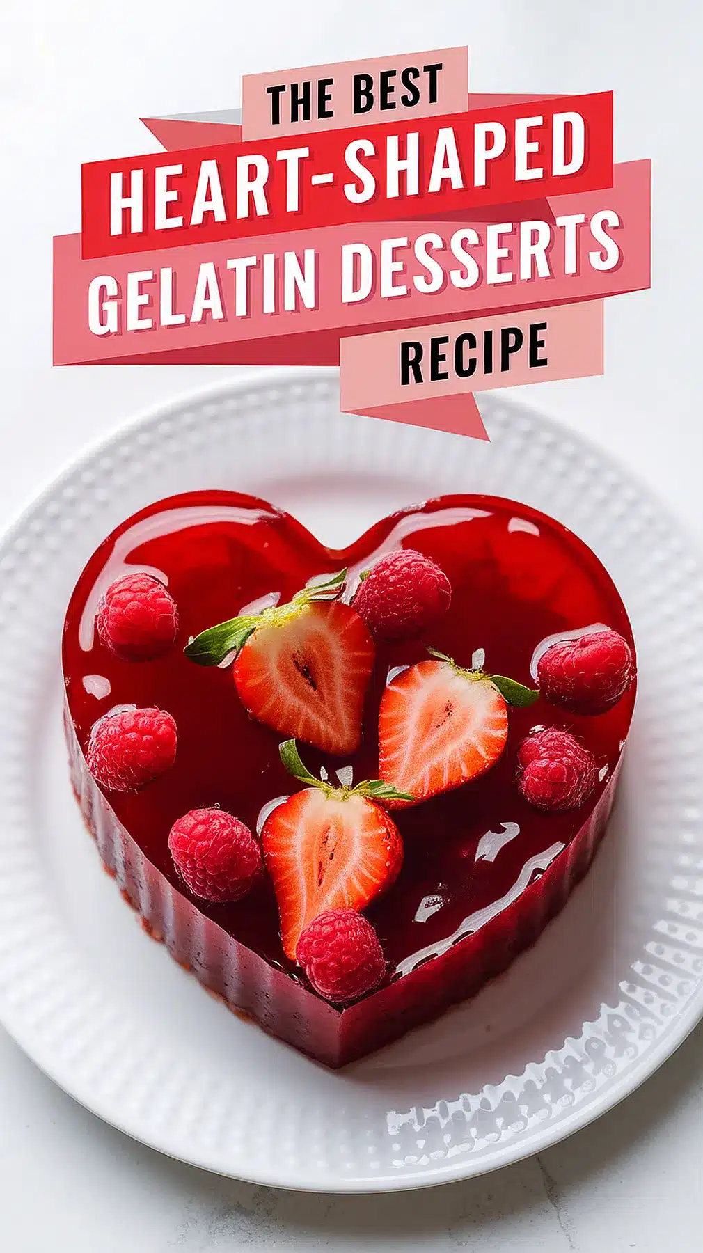 Heart-Shaped Gelatin Desserts