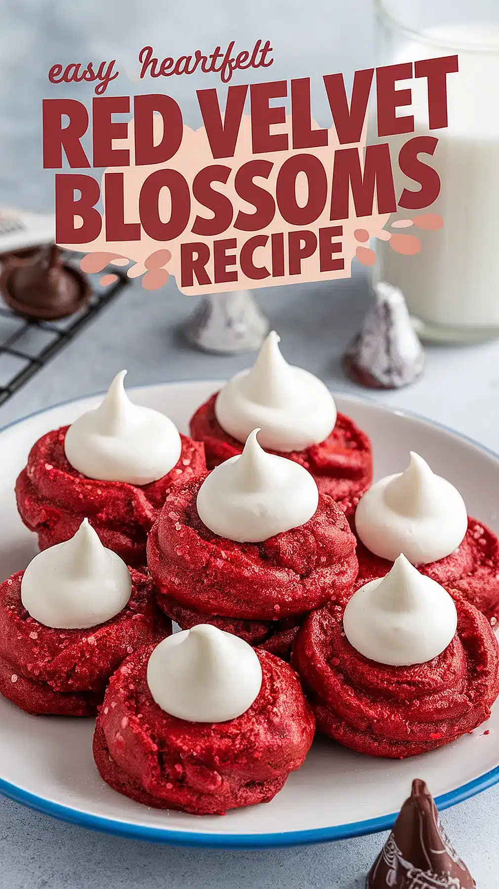 Heartfelt Red Velvet Blossoms