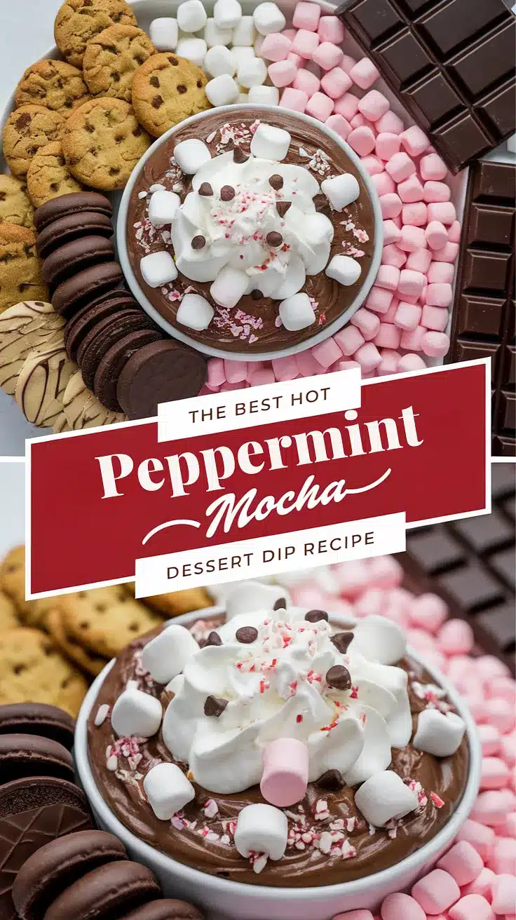 Hot Peppermint Mocha Dessert Dip