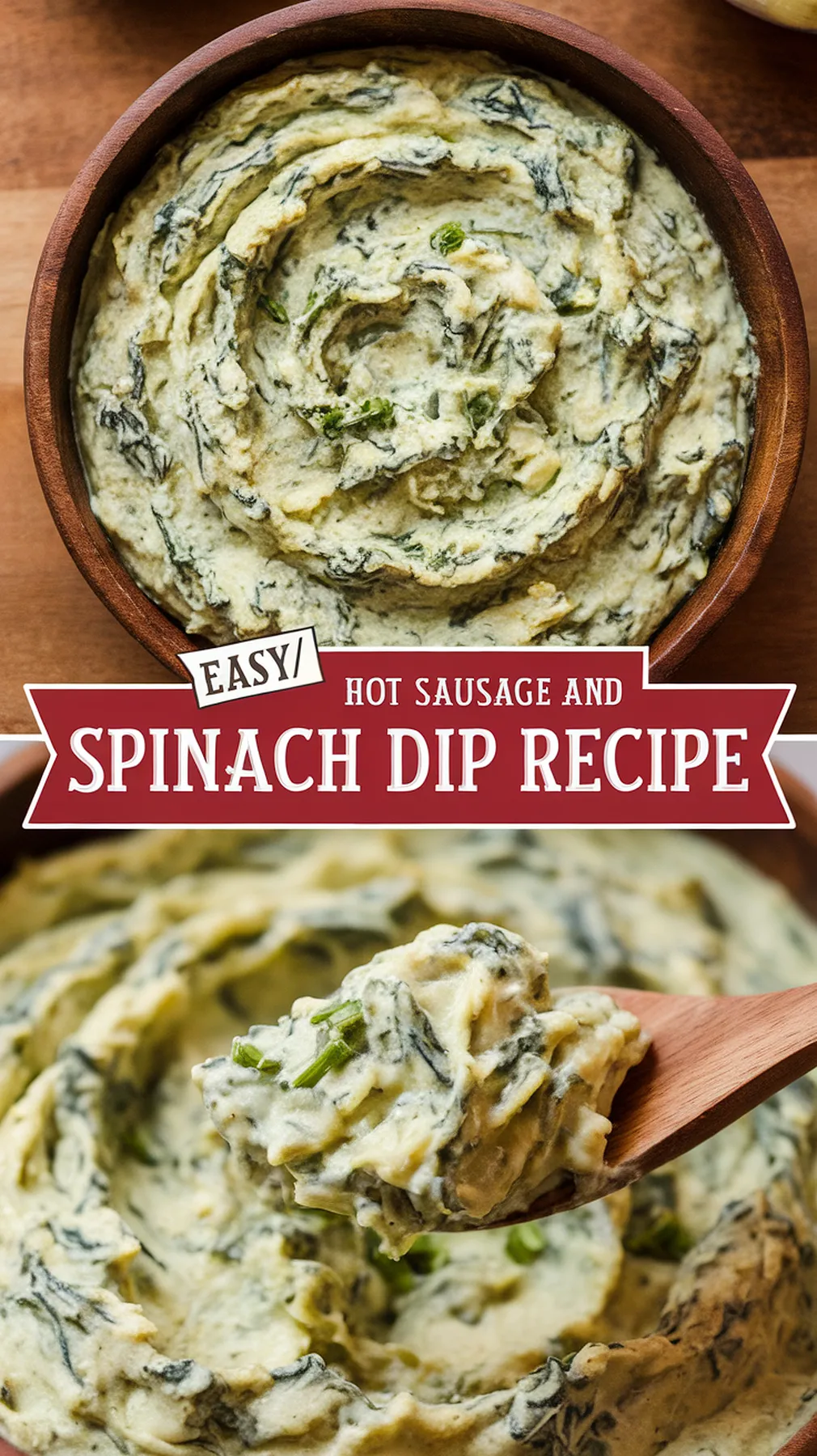 Hot Sausage and Spinach Dip