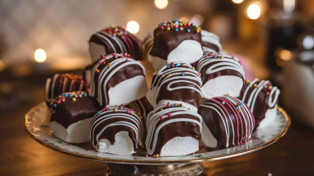 Chocolate Covered Marshmallows