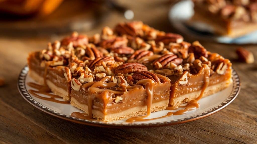 Caramel Pecan Dream Bars