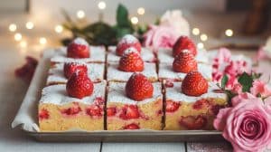 Strawberry Shortcake Blondie Bars