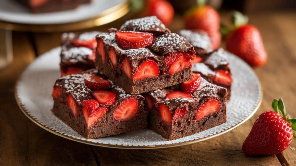 Strawberry Brownies