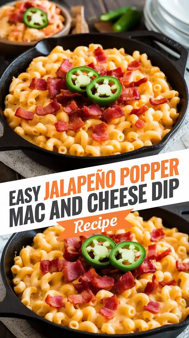 Jalapeño Popper Mac and Cheese Dip