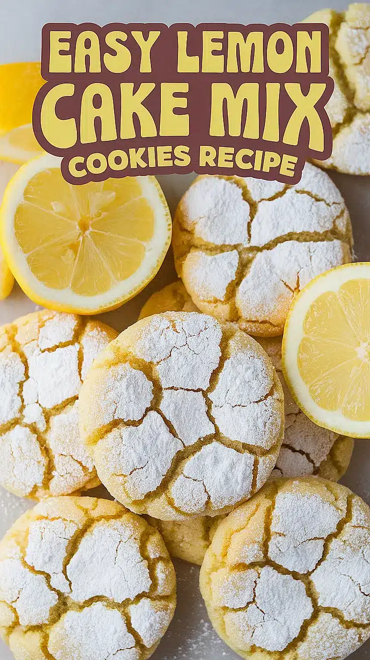 Lemon Cake Mix Cookies