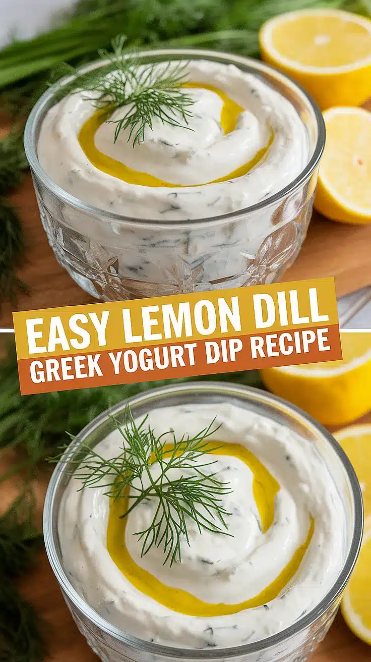 Lemon Dill Greek Yogurt Dip