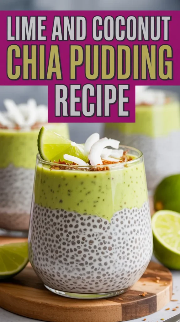 Lime and Coconut Chia Pudding