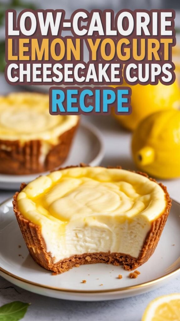 Low-Calorie Lemon Yogurt Cheesecake Cups