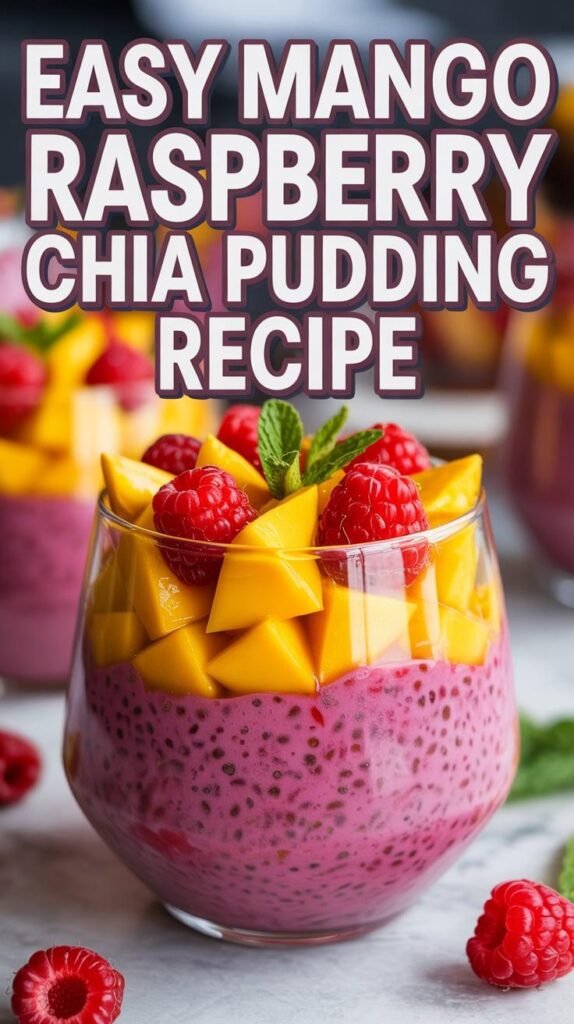Mango Raspberry Chia Pudding