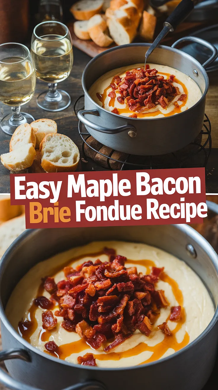 Maple Bacon Brie Fondue