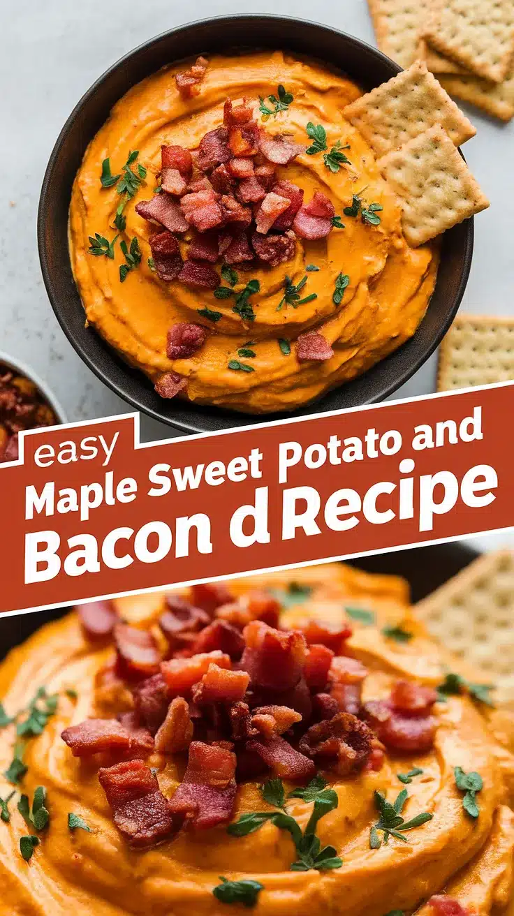 Maple Sweet Potato and Bacon Dip