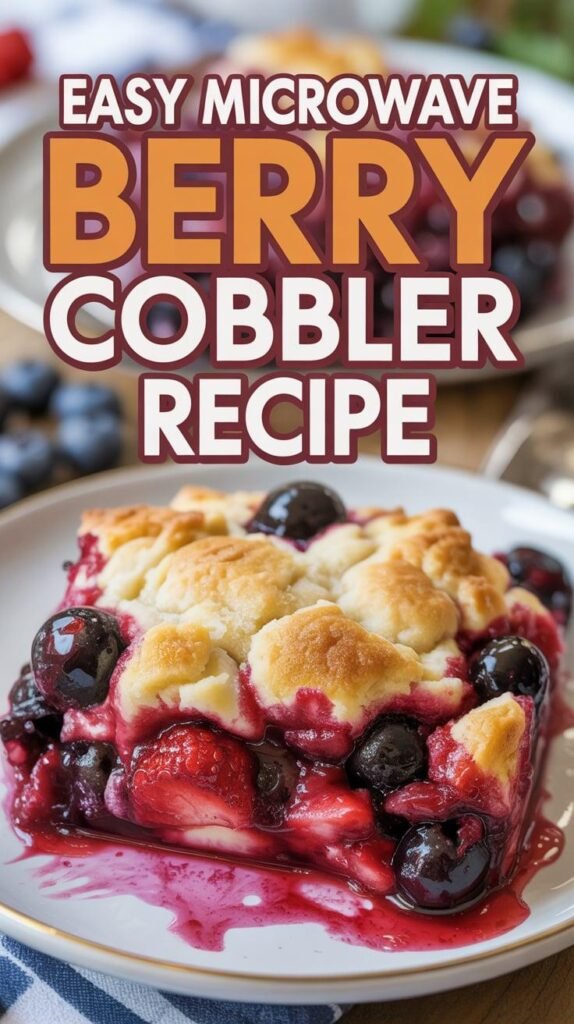 Microwave Berry Cobbler
