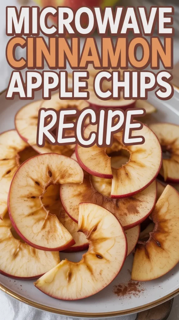 Microwave Cinnamon Apple Chips