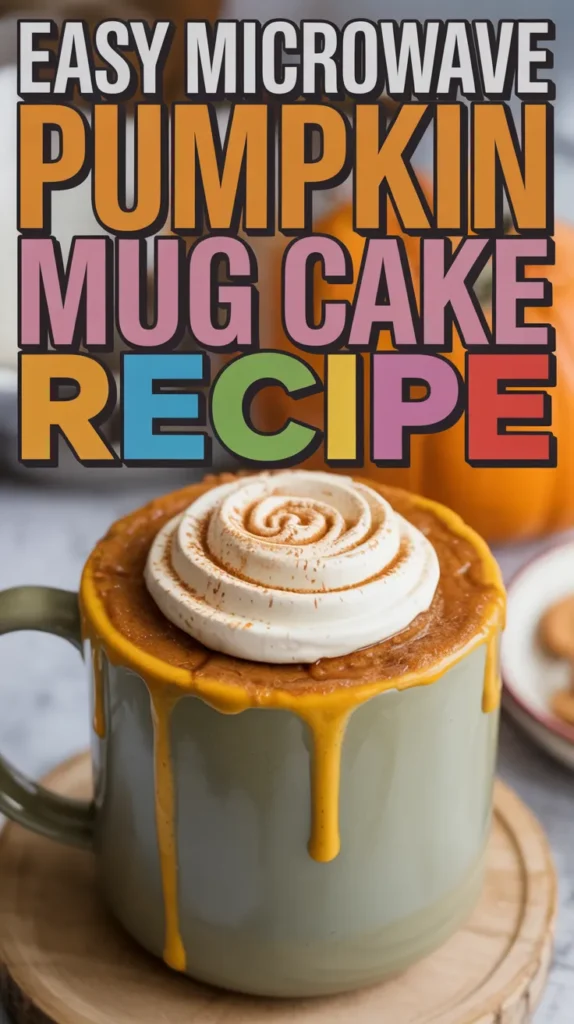 Microwave Pumpkin Mug Cake
