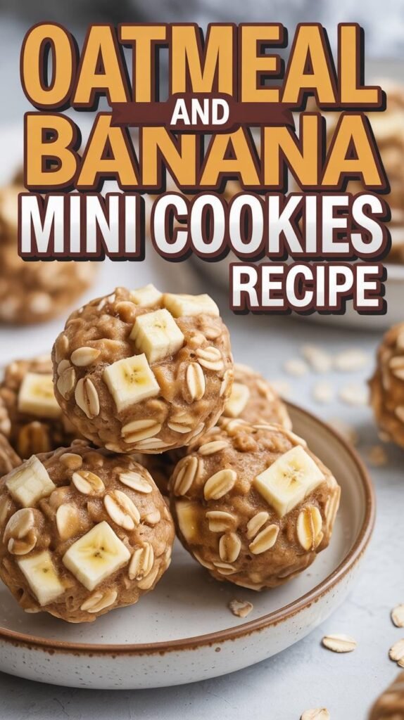 Oatmeal and Banana Mini Cookies