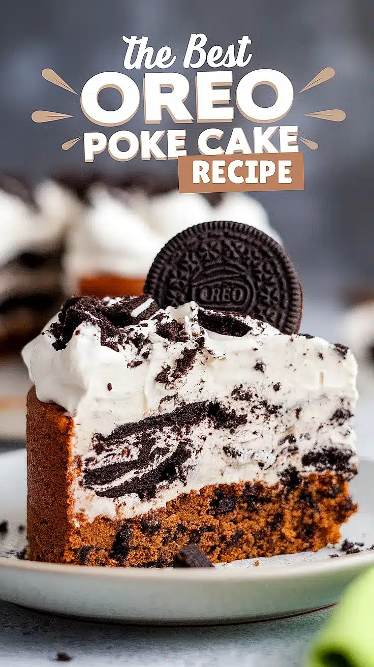 Oreo Poke Cake