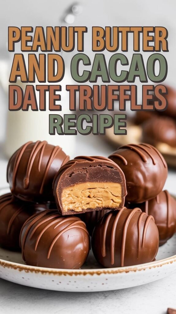 Peanut Butter and Cacao Date Truffles