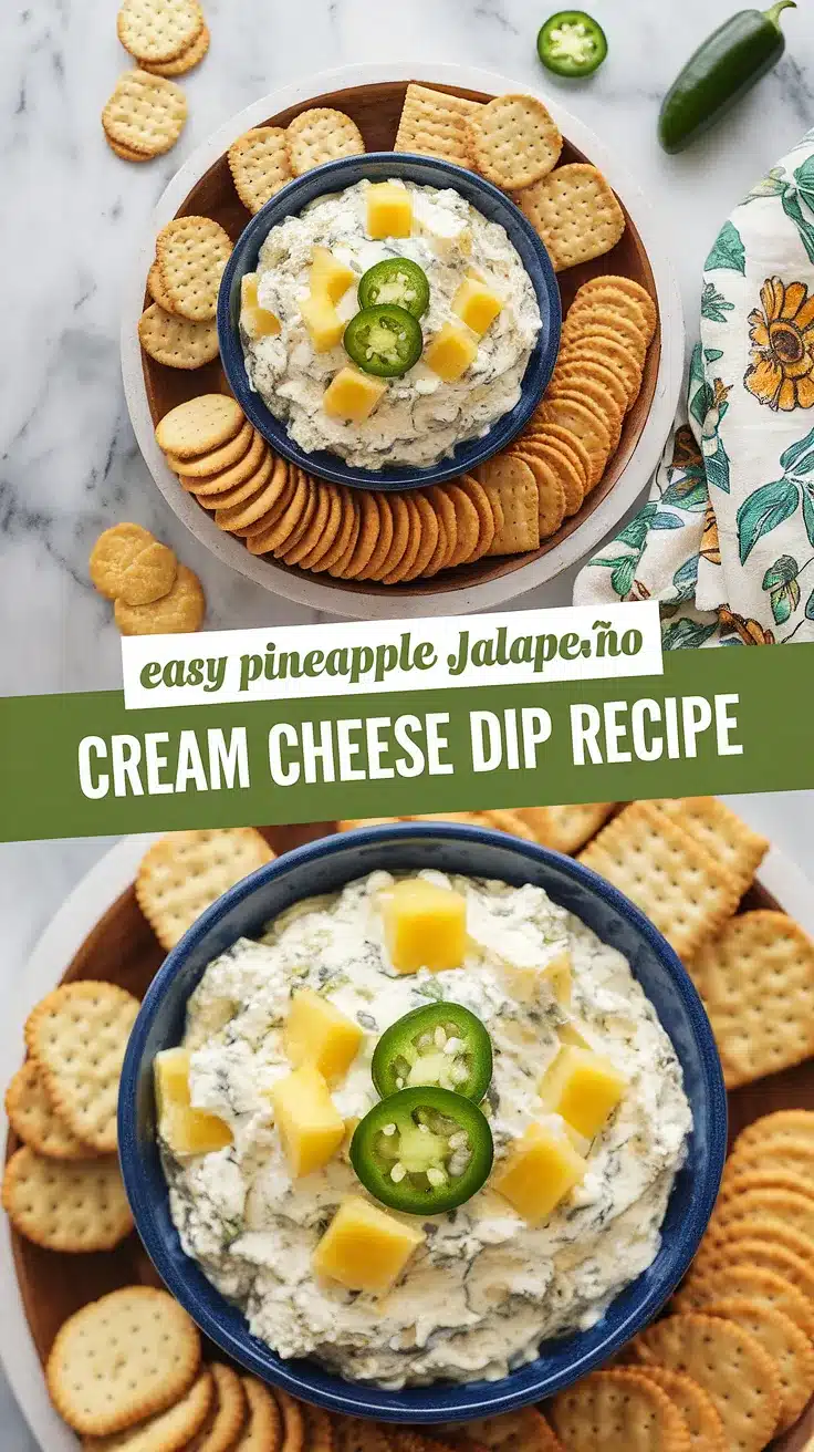 Pineapple Jalapeño Cream Cheese Dip