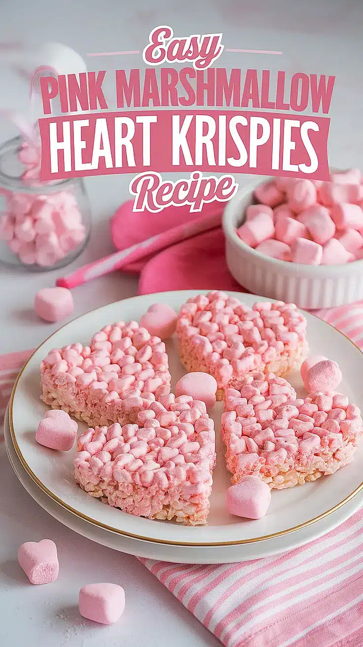 Pink Marshmallow Heart Krispies