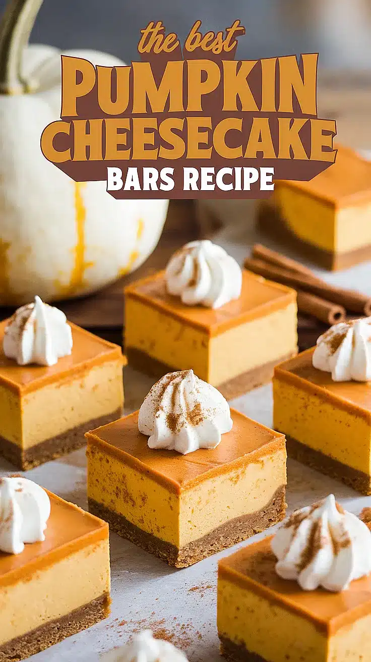 Pumpkin Cheesecake Bars