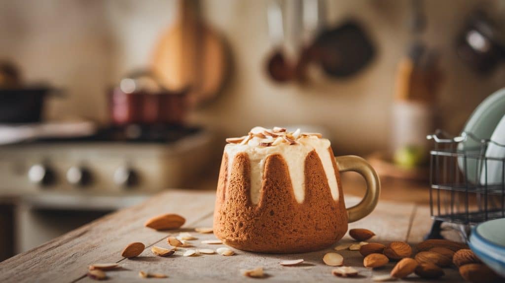 Vanilla Almond Protein Mug Cake