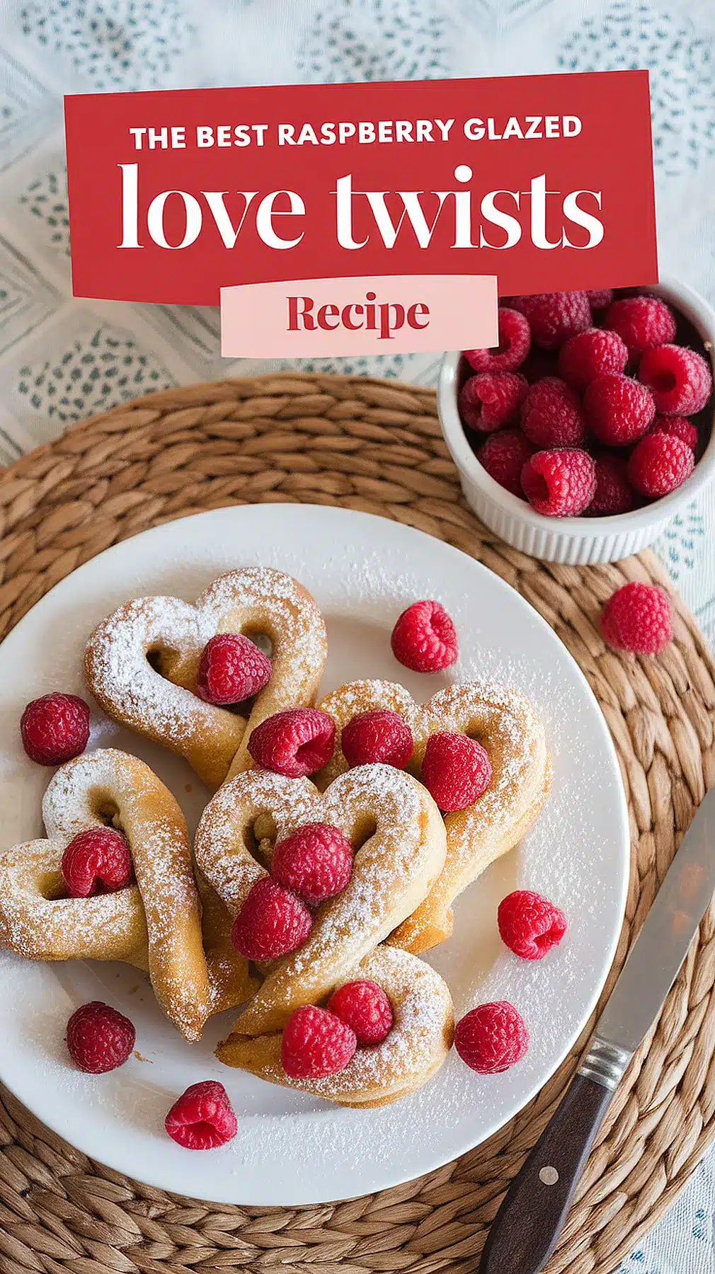 Raspberry Glazed Love Twists