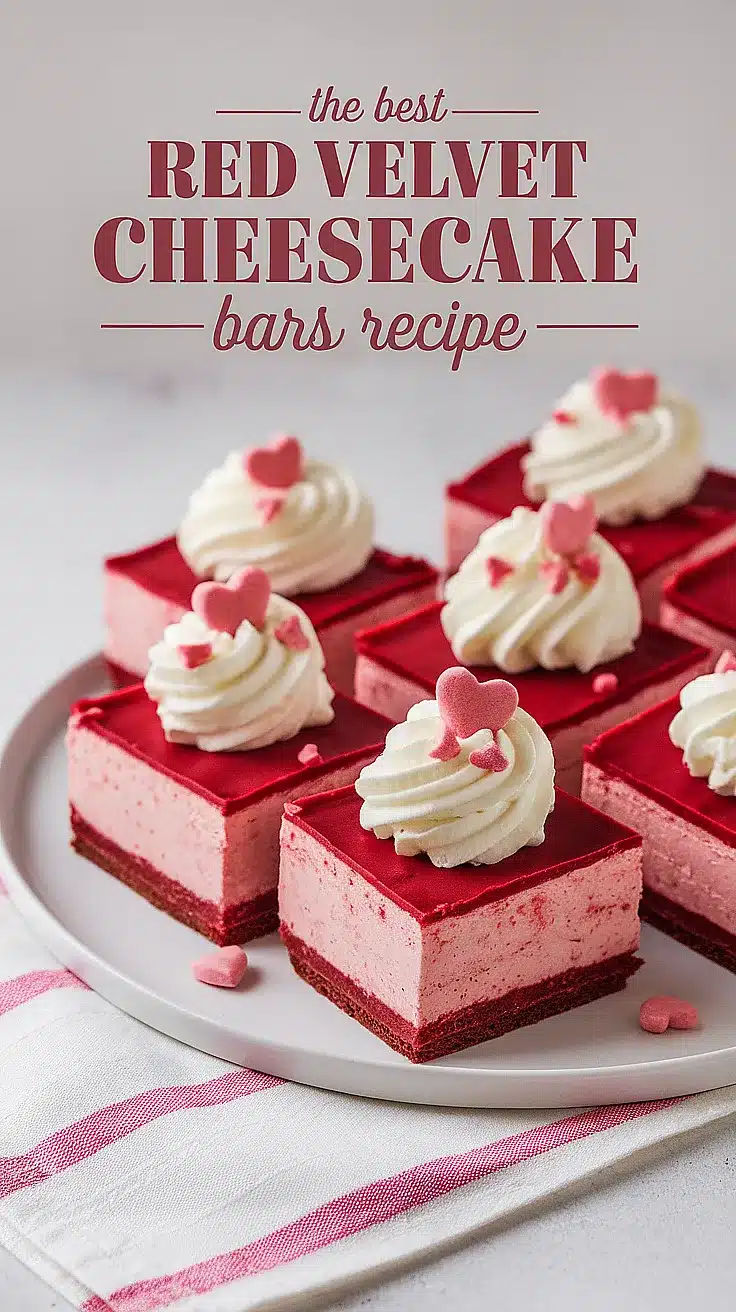 Red Velvet Cheesecake Bars