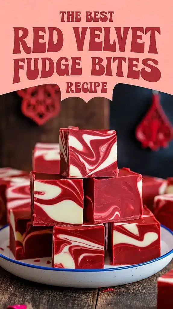 Red Velvet Fudge Bites