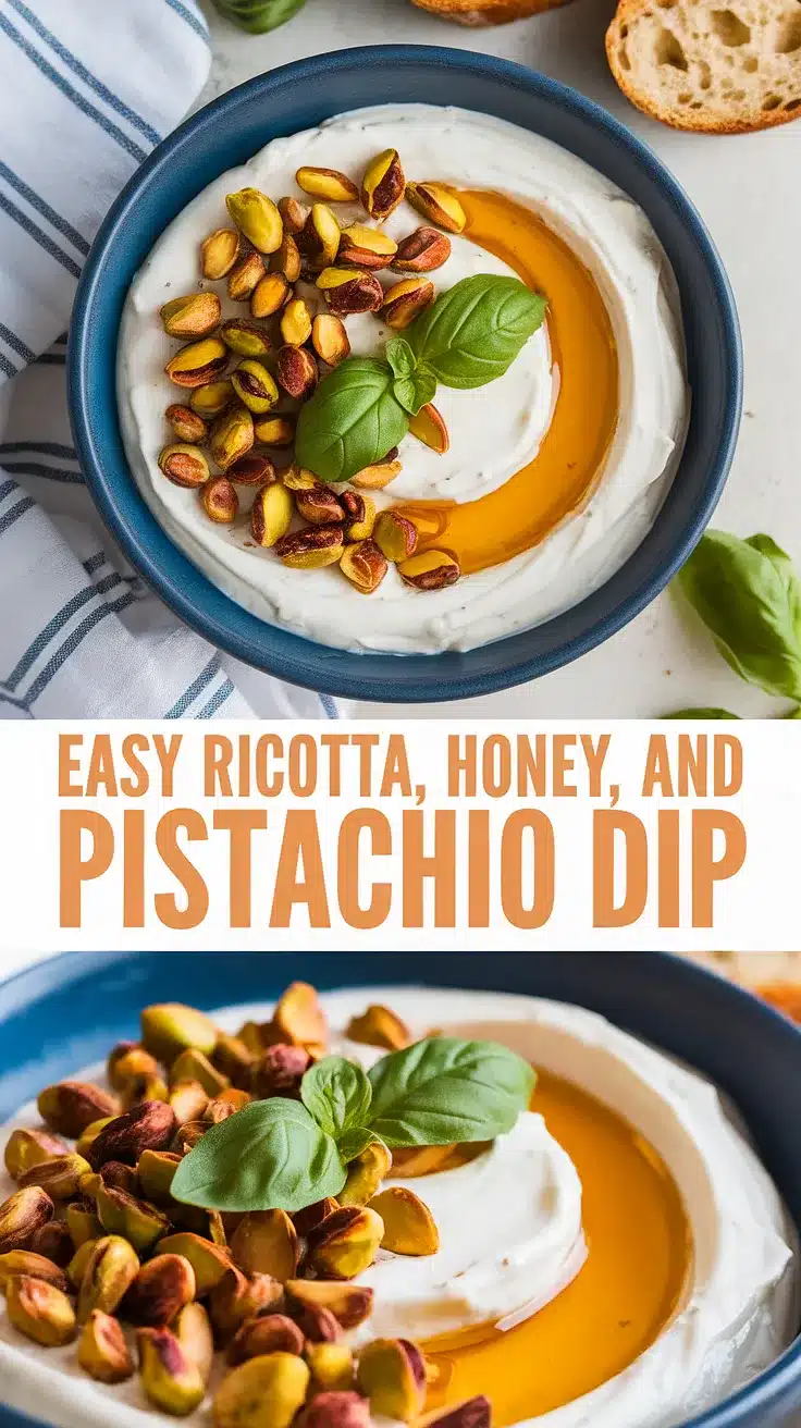 Ricotta, Honey, and Pistachio Dip