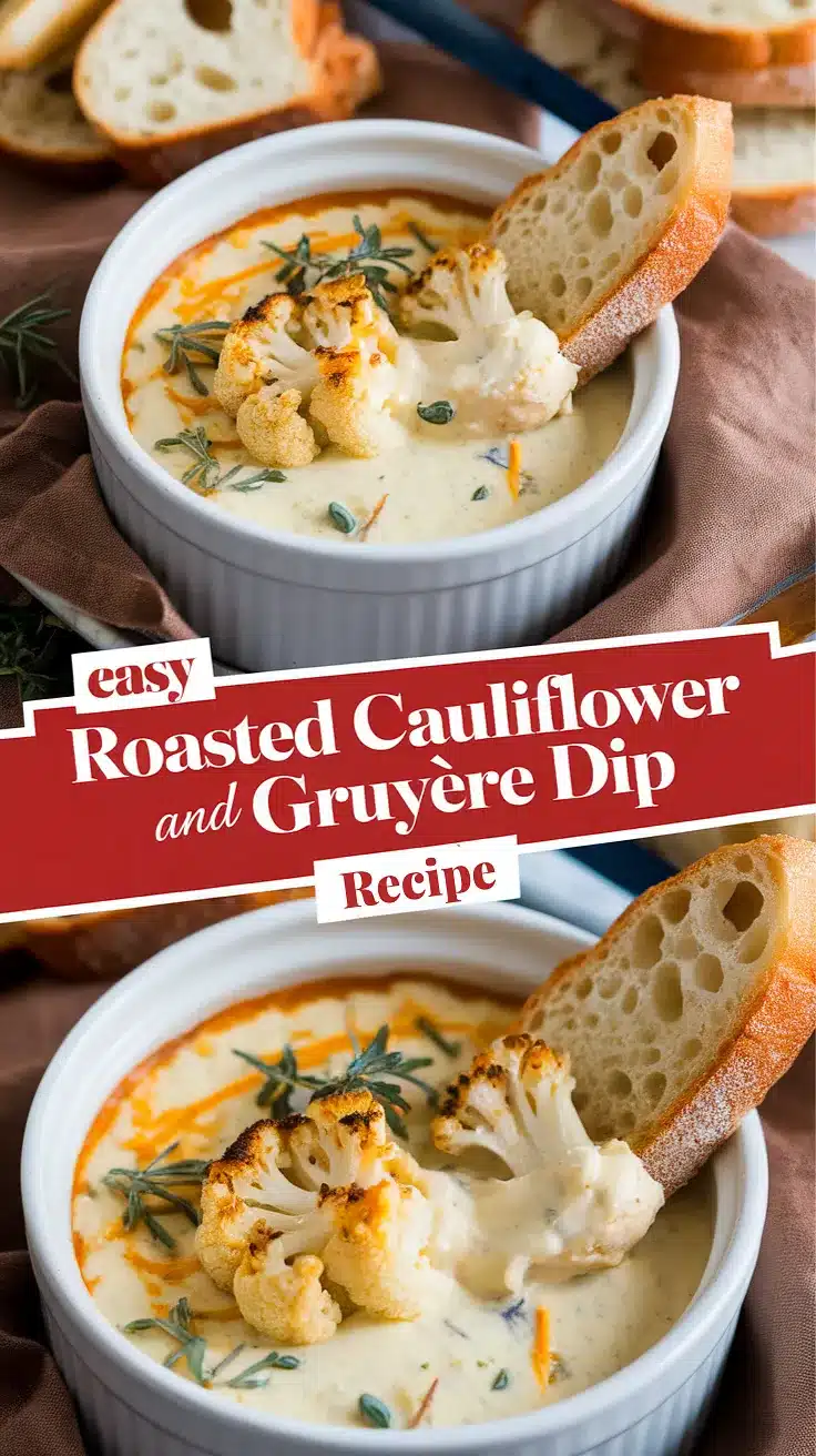 Roasted Cauliflower and Gruyère Dip