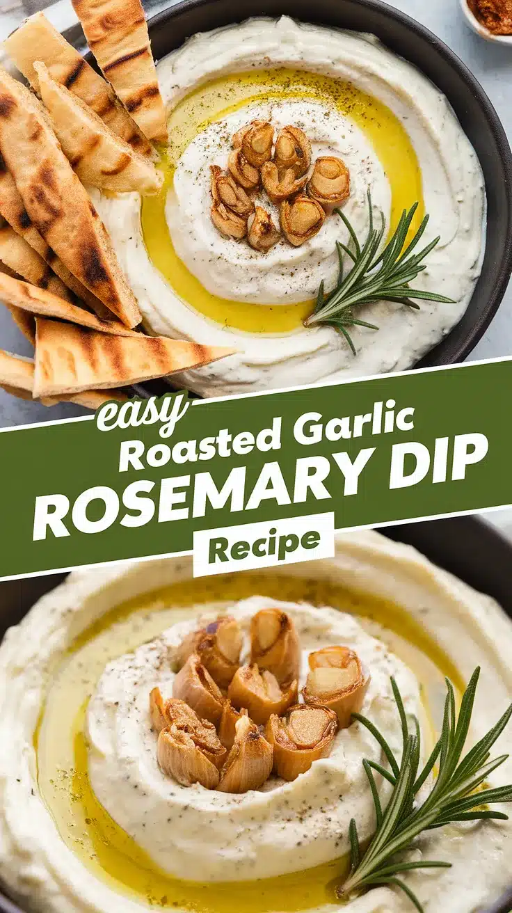 Roasted Garlic Rosemary Dip

