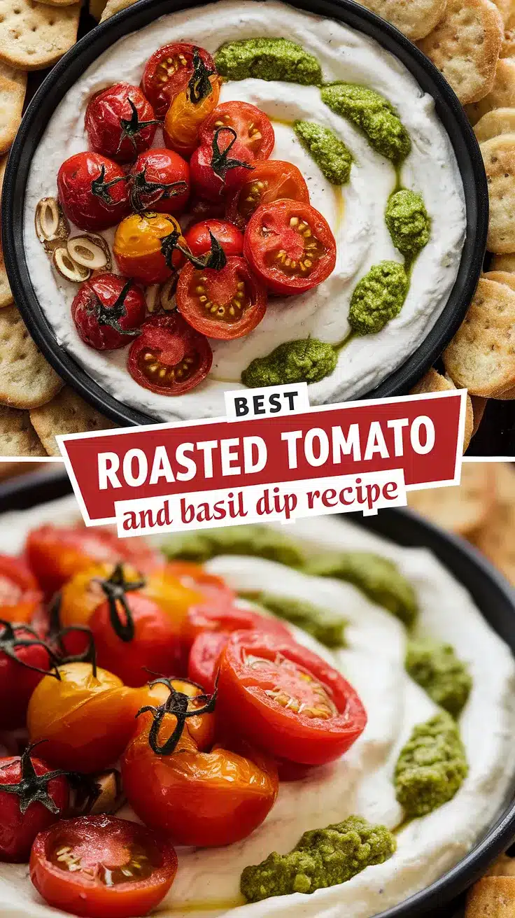 Roasted Tomato and Basil Dip