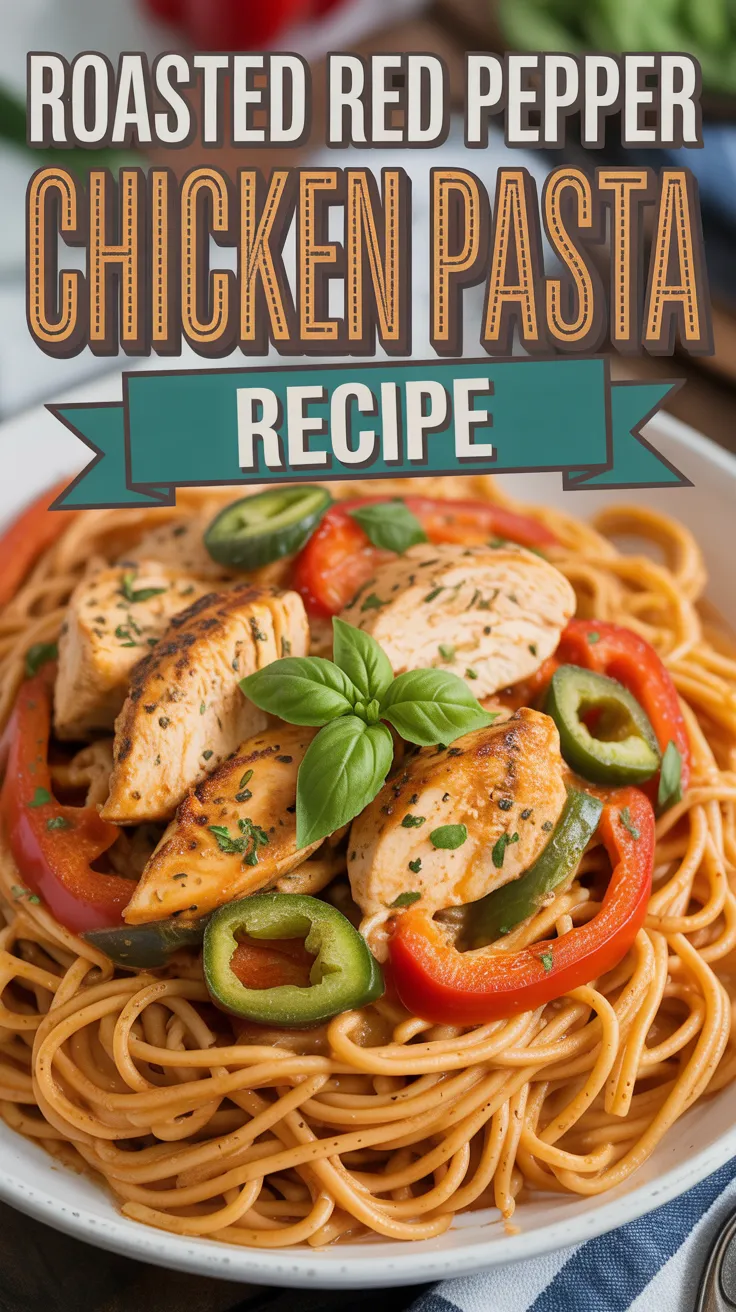 Roasted Red Pepper Chicken Pasta