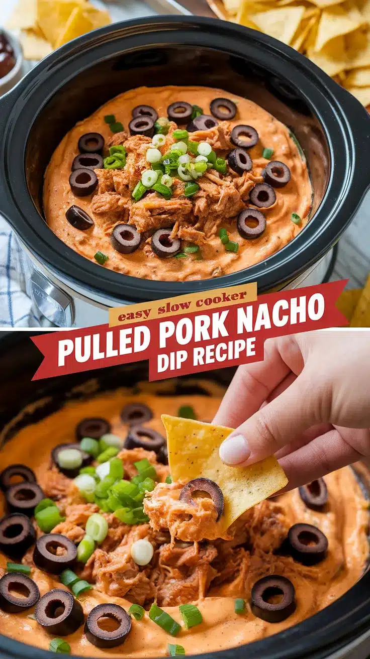 Slow Cooker Pulled Pork Nacho Dip