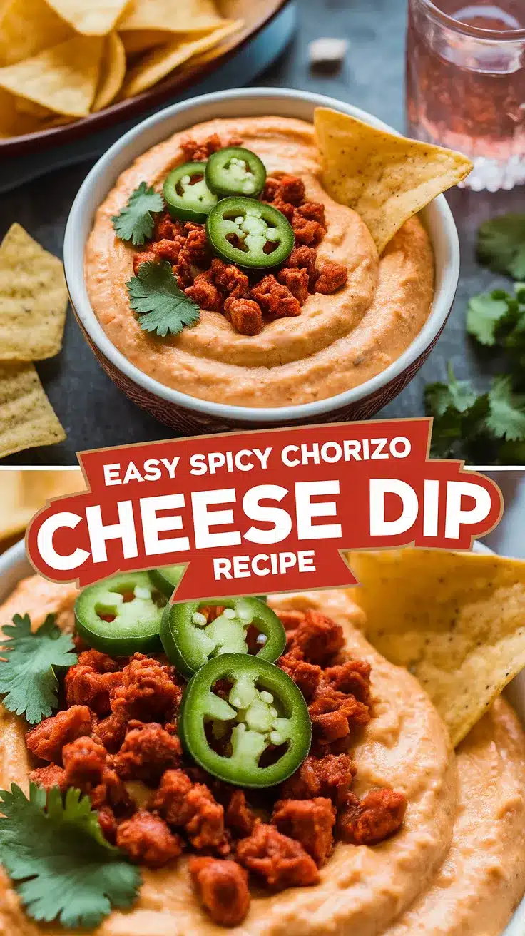 Spicy Chorizo Cheese Dip